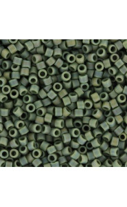 Miyuki delica Beads 11/0 - Matted opaque avocado ab DB-1594